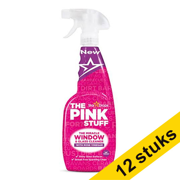 Aanbieding: 12x The Pink Stuff raam & glasreiniger (750 ml)  SPI00036 - 1