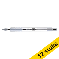 Aanbieding: 12x Zebra F301A balpen zilver