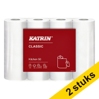 Aanbieding: 2x Katrin Basic keukenrol 2-laags 4 x 50 vel