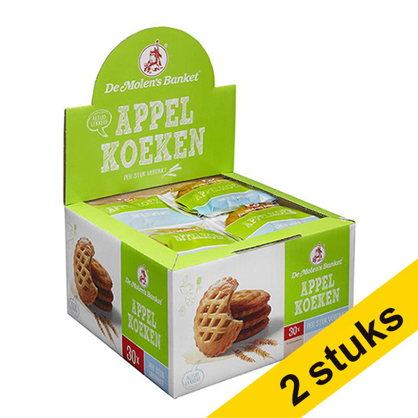 Aanbieding: 2x de Molen appelkoeken (30 stuks)  423350 - 1