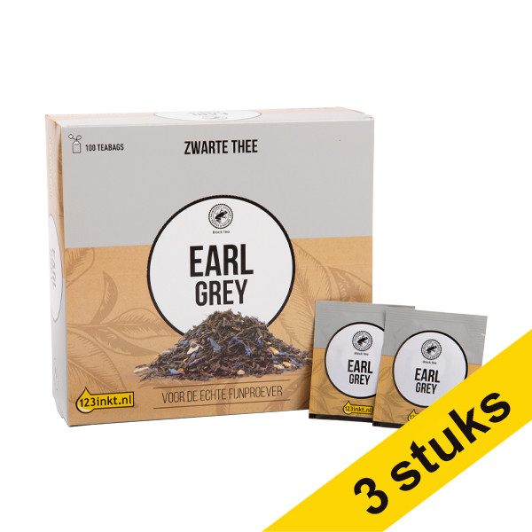 Aanbieding: 3x 123inkt Earl Grey thee (100 stuks)  302055 - 1