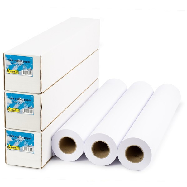 Aanbieding: 3x 123inkt Standard paper roll 841 mm (33 inch) x 90 m (80 grams)  302089 - 1