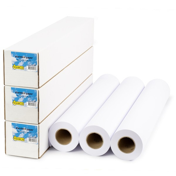 Aanbieding: 3x 123inkt Standard paper roll 914 mm (36 inch) x 90 m (90 grams)  302092 - 1