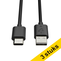 Aanbieding: 3x 123inkt USB-A naar USB-C kabel (0,5 meter)