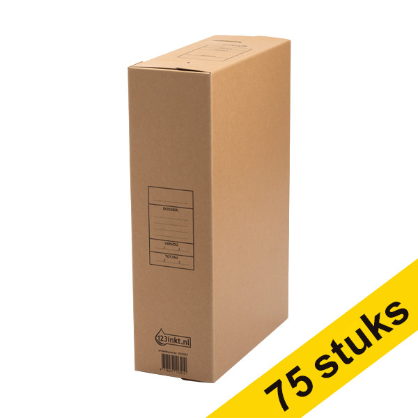 Aanbieding: 3x 123inkt archiefdoos A4/folio 100 x 250 x 352 mm (25 stuks)  302068 - 1