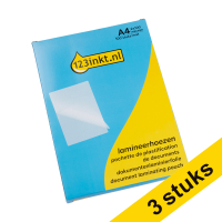 Aanbieding: 3x 123inkt document lamineerhoes A4 mat 2x100 micron (100 stuks)