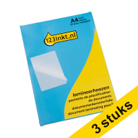 Aanbieding: 3x 123inkt document lamineerhoes A4 mat/glans 2x75 micron (50 stuks)  302064