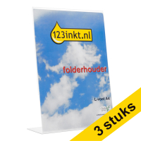 Aanbieding: 3x 123inkt folderhouder L-voet A4  423176