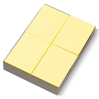Aanbieding: 3x 123inkt gekleurd receptpapier geel 80 grams A6 (2.000 vel)