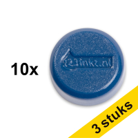 Aanbieding: 3x 123inkt magneten 15 mm blauw (10 stuks)