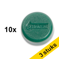 Aanbieding: 3x 123inkt magneten 15 mm groen (10 stuks)