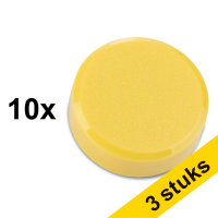 Aanbieding: 3x 123inkt magneten 20 mm geel (10 stuks)
