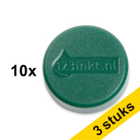 Aanbieding: 3x 123inkt magneten 30 mm groen (10 stuks)