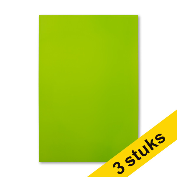 Aanbieding: 3x 123inkt magnetisch uitwisbaar vel groen (20 x 30 cm)  302146 - 1