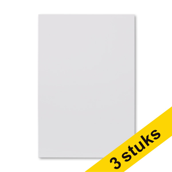 Aanbieding: 3x 123inkt magnetisch uitwisbaar vel wit (20 x 30 cm)  302148 - 1