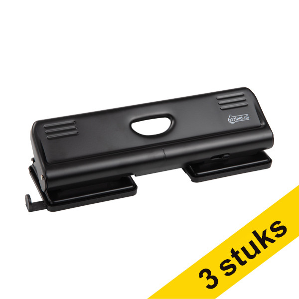 Aanbieding: 3x 123inkt perforator zwart 4-gaats (22 vel)  301999 - 1