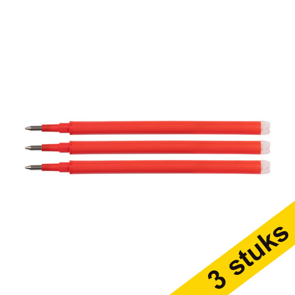 Aanbieding: 3x 123inkt uitwisbare balpen navulling rood (3 stuks)  301243 - 1