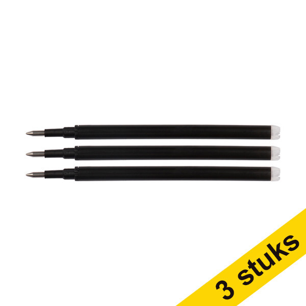 Aanbieding: 3x 123inkt uitwisbare balpen navulling zwart (3 stuks)  301242 - 1