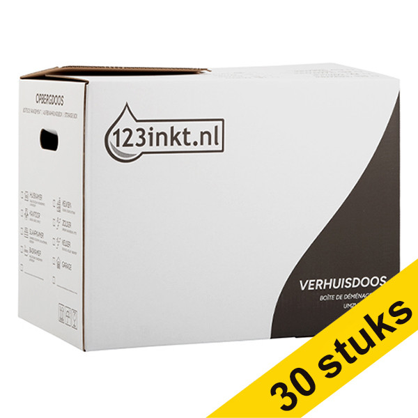 Aanbieding: 3x 123inkt verhuisdozen met autolock bodem wit (10 stuks)  301925 - 1