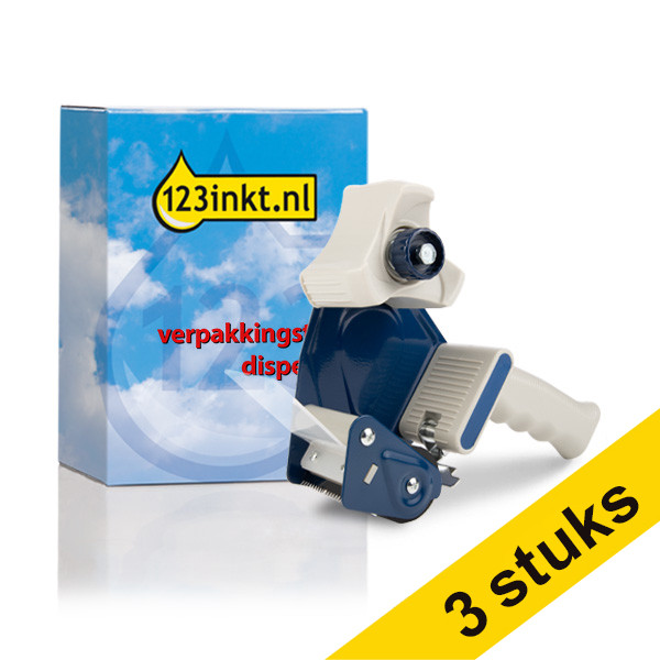 Aanbieding: 3x 123inkt verpakkingstapedispenser  301244 - 1