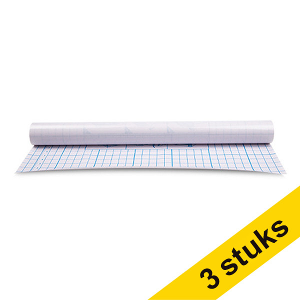 Aanbieding: 3x 123inkt zelfklevend kaftfolie 33 cm x 100 cm  301878 - 1