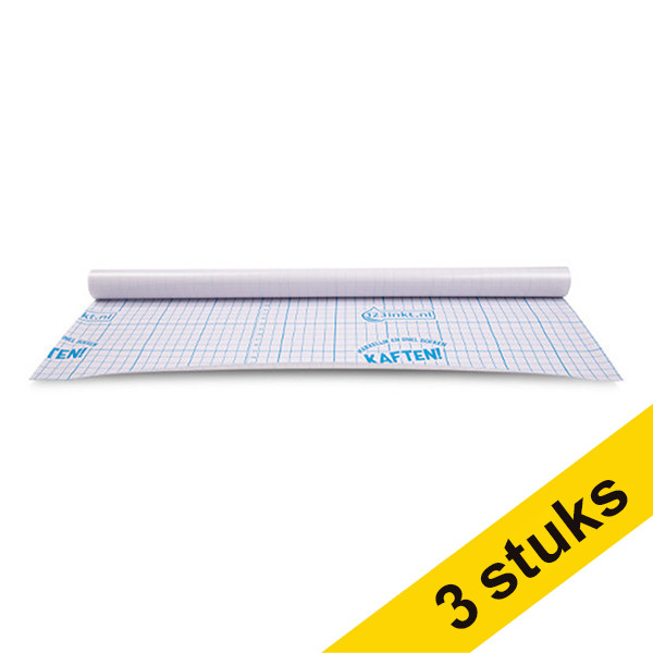 Aanbieding: 3x 123inkt zelfklevend kaftfolie 50 cm x 100 cm  301880 - 1