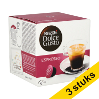 Aanbieding: 3x Nescafé Dolce Gusto espresso (16 stuks)