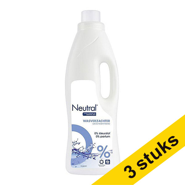 Aanbieding: 3x Neutral wasverzachter (750 ml)  SNE01007 - 1