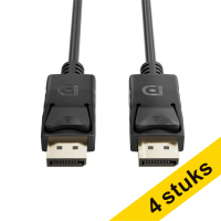 Aanbieding: 4x 123inkt DisplayPort kabel 1.2 (3 meter)