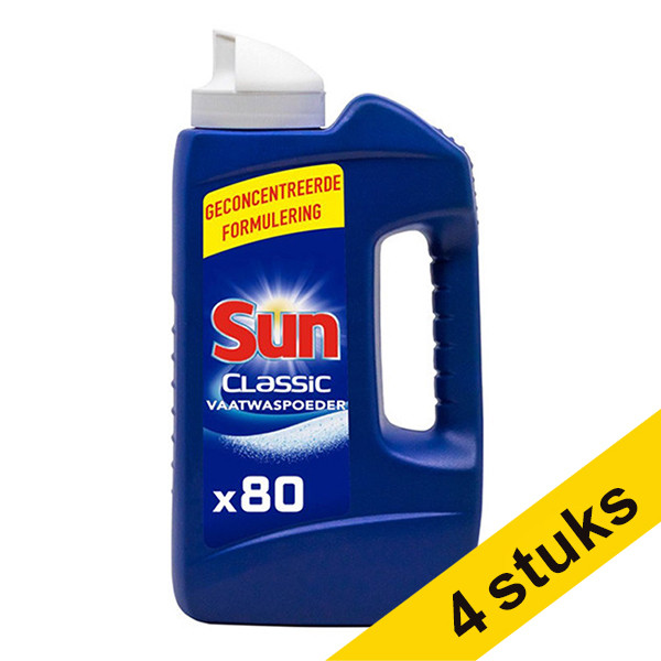 Aanbieding: 4x Sun vaatwaspoeder 1,36 kg (80 wasbeurten)  SSU00120 - 1