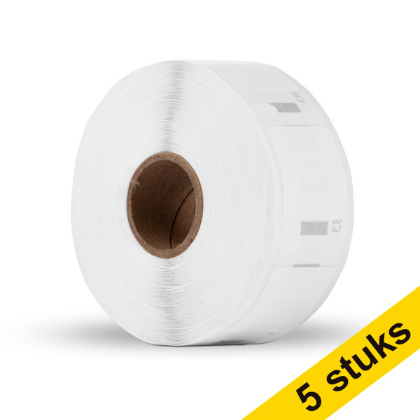 Aanbieding: 5x 123inkt LW650XL PRO 1933083 / 22112286 duurzame vierkante etiketten  650817 - 1