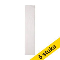 Aanbieding: 5x 123inkt crêpepapier 250 x 50 cm wit