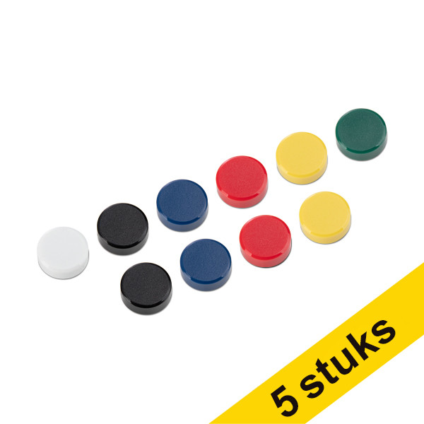 Aanbieding: 5x 123inkt magneten 20 mm assorti (10 stuks)  301295 - 1