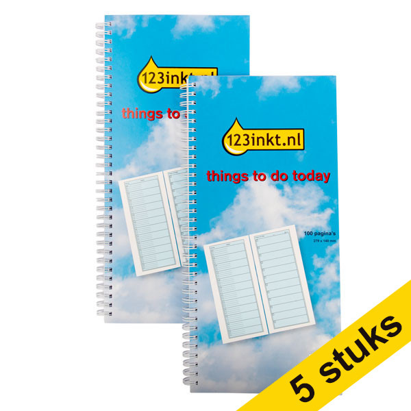 Aanbieding: 5x 123inkt things to do today (100 vel)  300611 - 1