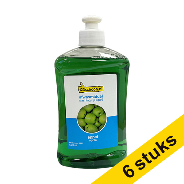 Aanbieding: 6x 123schoon Green Sensation afwasmiddel (500 ml)  SDR06068 - 1