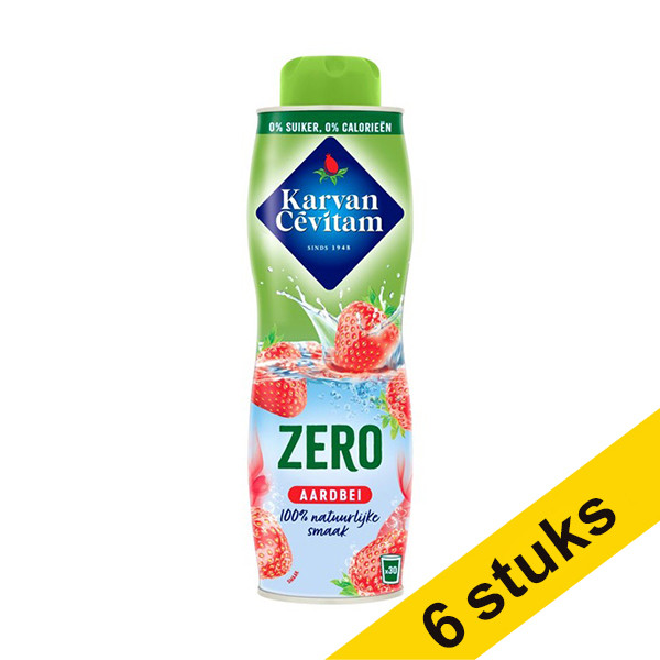 Aanbieding: 6x Karvan Cévitam siroop aardbei 0% (600 ml)  423691 - 1