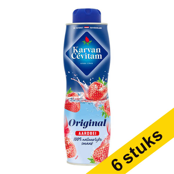 Aanbieding: 6x Karvan Cévitam siroop aardbei (600 ml)  423685 - 1