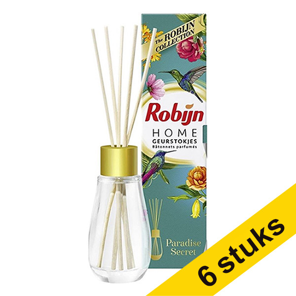 Aanbieding: 6x Robijn Paradise Secret geurstokjes (45 ml)  SRO05141 - 1