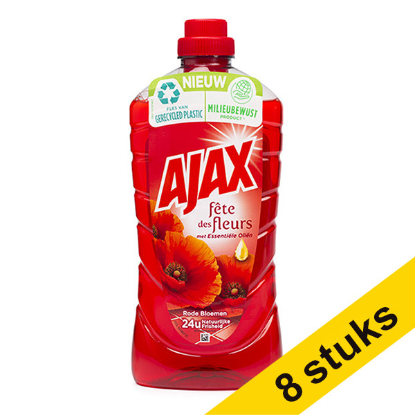 Aanbieding: 8x Ajax allesreiniger Rode Bloem (1000 ml)  SAJ00033 - 1