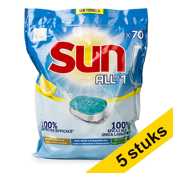 Aanbieding: Sun All-in-1 vaatwastabletten Lemon (350 vaatwasbeurten)  SSU00156 - 1