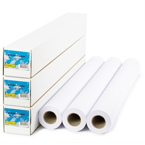 Aanbieding 3x: 123inkt Standard paper roll 914 mm (36 inch) x 50 m (80 grams) 1569B008C 155085 - 1