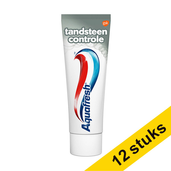 Aquafresh Aanbieding: 12x Aquafresh Tandsteen Controle tandpasta (75 ml)  SAQ01004 - 1