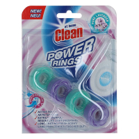 At Home Clean toiletblok Power Rings Pure Lavender (40 gram)  SAT00060