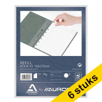 Aurora Aanbieding: 6x Aurora Adoc vulling voor schrift A5 gelinieerd 72 vel  330112