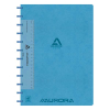 Aurora Adoc gelinieerd schrift met liniaal A4 blauw 72 vel