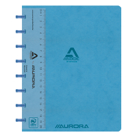 Aurora Adoc geruit schrift met liniaal A5 blauw 72 vel (5 mm) 3845.748B 330084