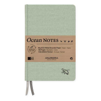 Aurora Ocean notitieboek 145 x 220 mm gelinieerd 96 vel schildpad groen 2396RTG 330069