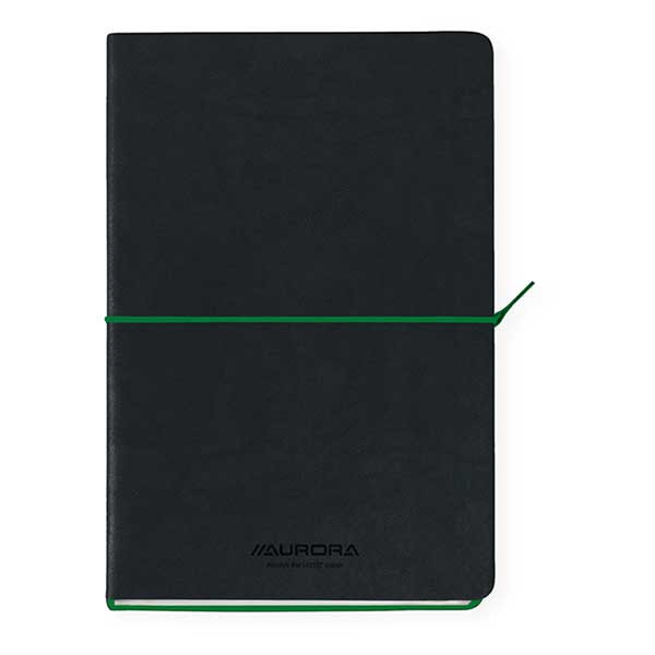 Aurora Tesoro notitieboek A5 gelinieerd 96 vel zwart/groen 2396TESG 330076 - 1