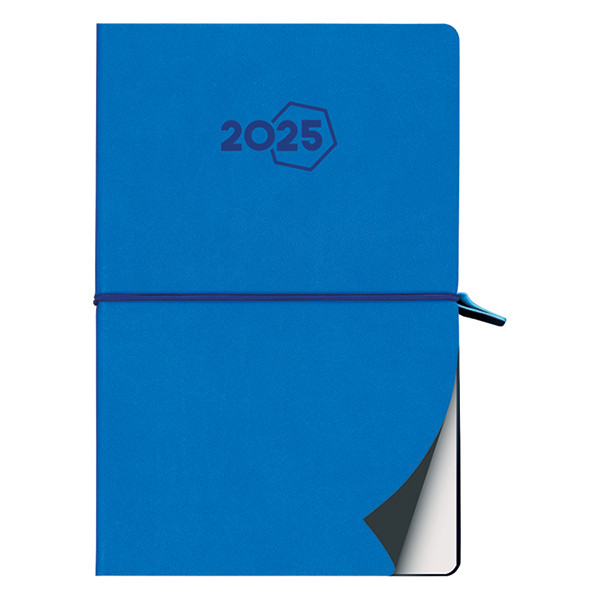 Aurora Universe Tesoro weekagenda 2025 met uurindeling blauw (1 week 2 pagina's) 6-talig 3416B 330004 - 1