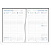 Aurora Universe Tesoro weekagenda 2025 met uurindeling blauw (1 week 2 pagina's) 6-talig 3416B 330004 - 2